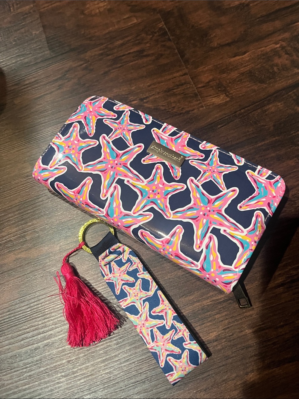 Simply Southern Starfish Wallet & Bag Charm-NWOT